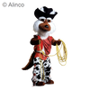 coyote mascot costume with clothing