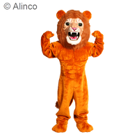 super power cat lion mascot