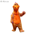 skittles multicolored dragon mascot costume