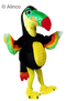 beeker toucan mascot costume