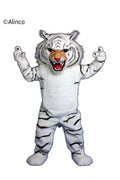 white super tiger mascot costume