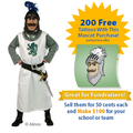 Noble Knight Mascot Costume - SKU 605