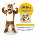 Wayland Wildcat Mascot Costume - SKU 507